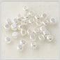 Brass Square Spacer Beads Geometric Silver Tone 100pcs 3