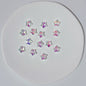 Czech Glass Beads Star 8mm Translucent Pastel Iridescent 50pcs 3