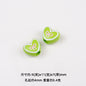 Bowknot Outline Heart Acrylic Beads 11mm 40pcs 13