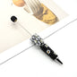 Beadable Pen with Butterfly and Rose Pearls Decorative Handle  9