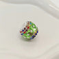 Full Rhinestone Bubblegum Rhinestone Beads 18mm Glam 4pcs 7