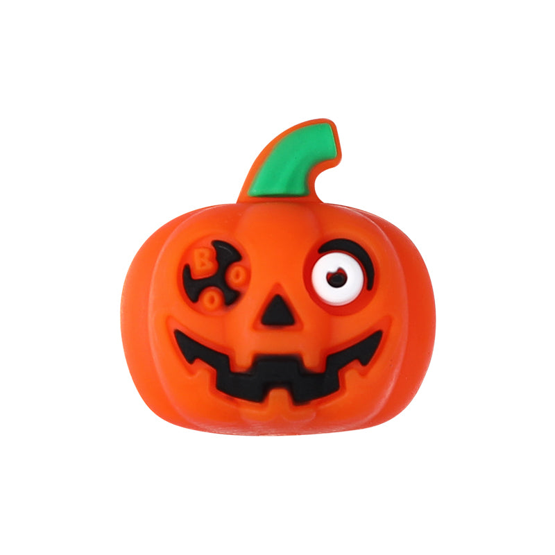 Silicone 3D Focal Beads Halloween Pumpkin Ghost Haunted House 20pcs 11