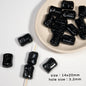 Square Acrylic Beads 14x20mm Dove Chocolate Glossy 20pcs 3