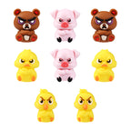 Silicone 3D Focal Beads Angry Animal Front Facing Expression 9