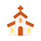Silicone 3D Focal Beads Jesus Church Nun Virgin Mary Holding Lamb 20pcs 12