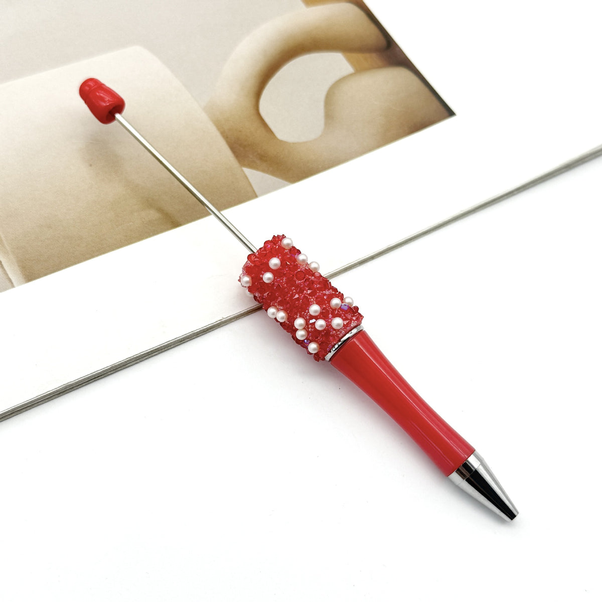 DIY Sugar Pearl Starry Sky Beadable Pen 17
