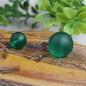 Frosted Round Glass Beads 6mm Assorted Colors Matte Finish 100pcs 12