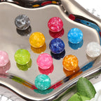 Moon Crater Resin Round Beads 16mm 50pcs 2