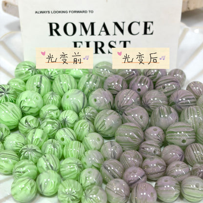 Color Changing Cherry Blossom Resin Round Beads 50pcs 13