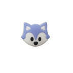 Silicone Focal Beads Fox Face Pastel Colors 20pcs 4