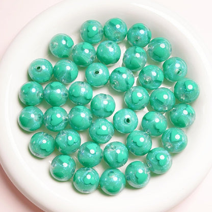 Candy Heart Acrylic Beads 16mm Glossy Colorful 10pcs 18