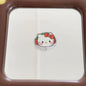 Painted Fruit Hello KT Acrylic Beads 25mm Enamel Finish 10pcs 5