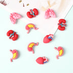 Silicone 3D Focal Beads Cartoon Organs Anatomical Shapes 20pcs 6