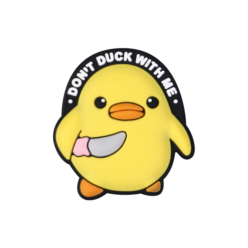 Cute Alphabet Chick Duck Silicone Focal Beads 20pcs 11