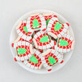 Gingerbread Motif Silicone Focal Beads Wholesale, Christmas Sweater Design Red White Pattern