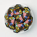Patriotic Cowboy Boot and Sunflower Silicone Focal Beads 20pcs