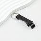 Aluminum Bottle Opener Keychain Slim Durable Lightweight - Black