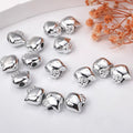 Silver Plating Hello Kitty Acrylic Beads 11mm Tiny 100pcs