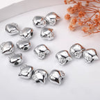 Silver Plating Hello Kitty Acrylic Beads 11mm Tiny 100pcs