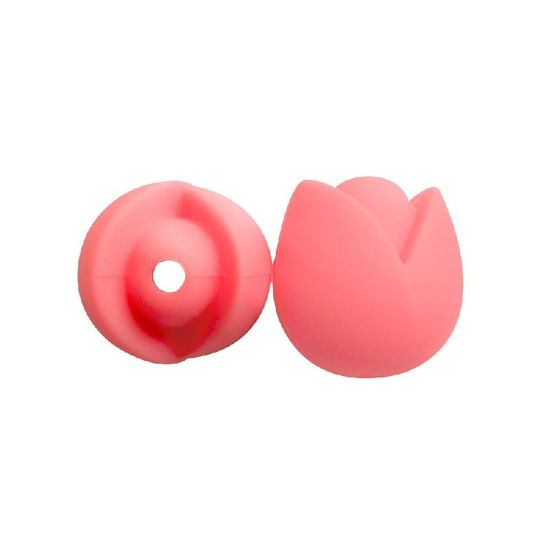 Lotus Silicone Beads Pastel Colors Soft Matte Finish 10pcs 7