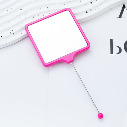 Beadable Plastic Mirrors Handheld Square
