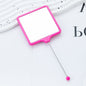 Beadable Plastic Mirrors Handheld Square