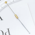 Beadable Metal Ear Picks Plated Finish