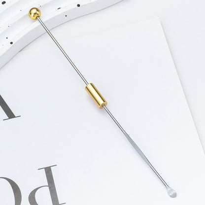 Beadable Metal Ear Picks Plated Finish