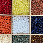 Resin Spacer Beads 10mm Oil Painting Texture 60pcs
