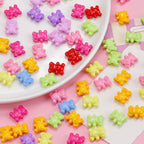 Colorful Bear Acrylic Beads 12x14mm Playful Design 20pcs 3