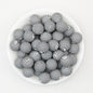 15mm Black and White Printed Round Silicone Beads 50pcs 6