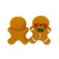 Silicone 3D Focal Beads Christmas Gingerbread Man Icing Details