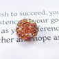 Colored Clay Ball Rhinestone Beads 16mm Glass Glaze 20pcs 6