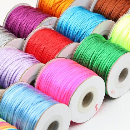 Nylon String Beading Cord 2mm Diameter Gold 38 Yards