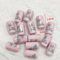 Spring Acrylic Tube Beads 18mm Cute Puppy Printed Glossy 10pcs 6