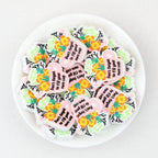 Pink Cup Flower Silicone Focal Beads 20pcs