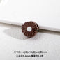 Bright Daisy Acrylic Flower Beads 14mm Round Shape 20pcs 10
