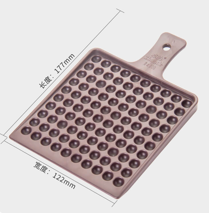 Bead Counting Tray Plum ABS Bead Sorting Tool 4mm-16mm Size 8