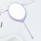 Beadable Plastic Mirror Handheld Oval