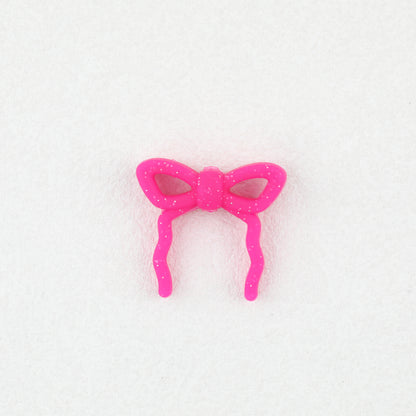 Colorful Bow Silicone Focal Beads with Hole 20 pcs 5