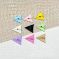 3D Paper Plane Metal Beads 18mm Glossy Spray Painted Alloy 9pcs