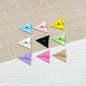 3D Paper Plane Metal Beads 18mm Glossy Spray Painted Alloy 9pcs