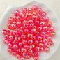 Plating Round Acrylic Beads 10mm Iridescent Transparent 950pcs 11
