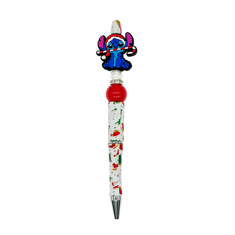 Silicone Focal Beads Christmas Stitch Holding Candy Cane 20pcs 3