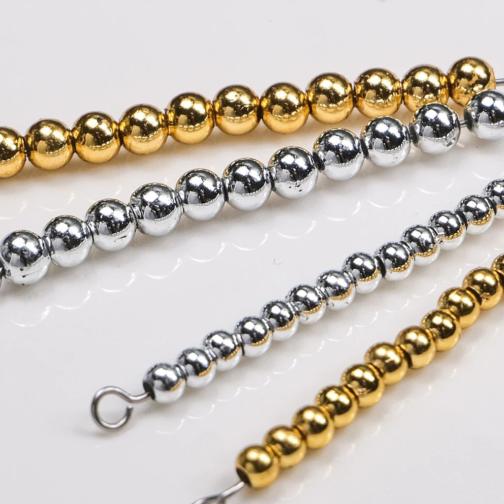 Metallic Acrylic Seed Beads UV Coating 3mm 4mm 50g Approx 1550-3750 pcs