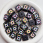 Hand Painted Square Acrylic Beads 16mm Cute Macaron 5pcs 9