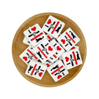 Silicone Focal Beads I Love Grandma Hammer Paw Message 20pcs 2