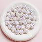 UV Finish Dot Acrylic Beads 16mm Pastel Colors 10pcs 12