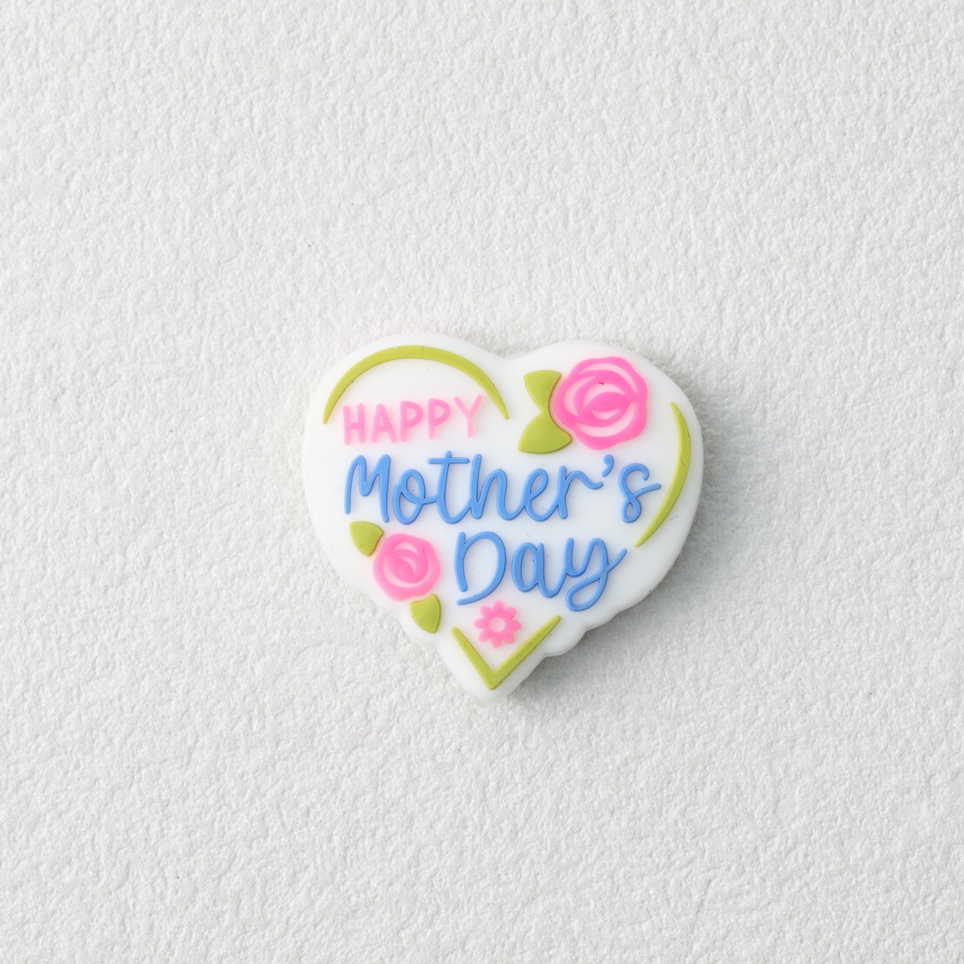 Mother's Day Heart Silicone Focal Beads 20 pcs 2