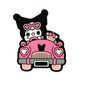 Silicone Focal Beads Kuromi Car Convertible Heart Details 20pcs
